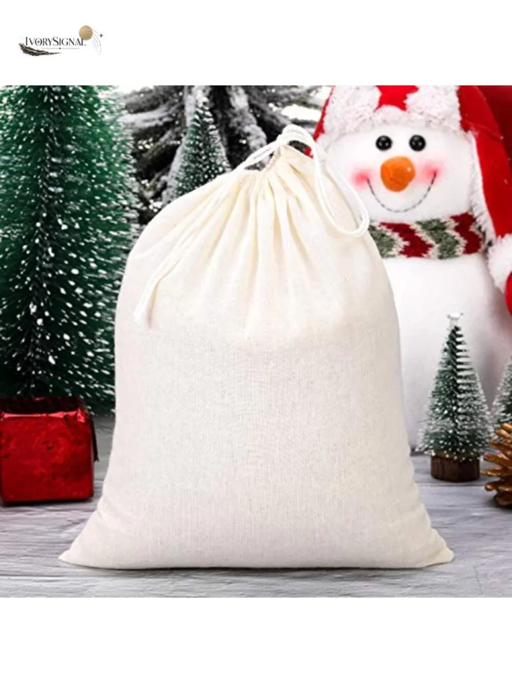 50 Muslin Cotton Drawstring Bags Storage Pouches Craft Gift Favor 8x10